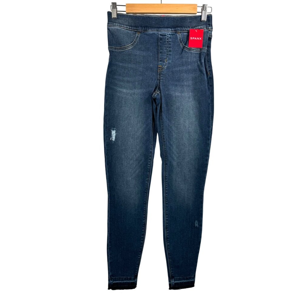 Spanx Distressed Skinny Jeans pull on boho 90s sz S/P